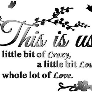 3D Acrylic Mirror Wall Stickers Removable Family Inspirational Quote Mirror Wall